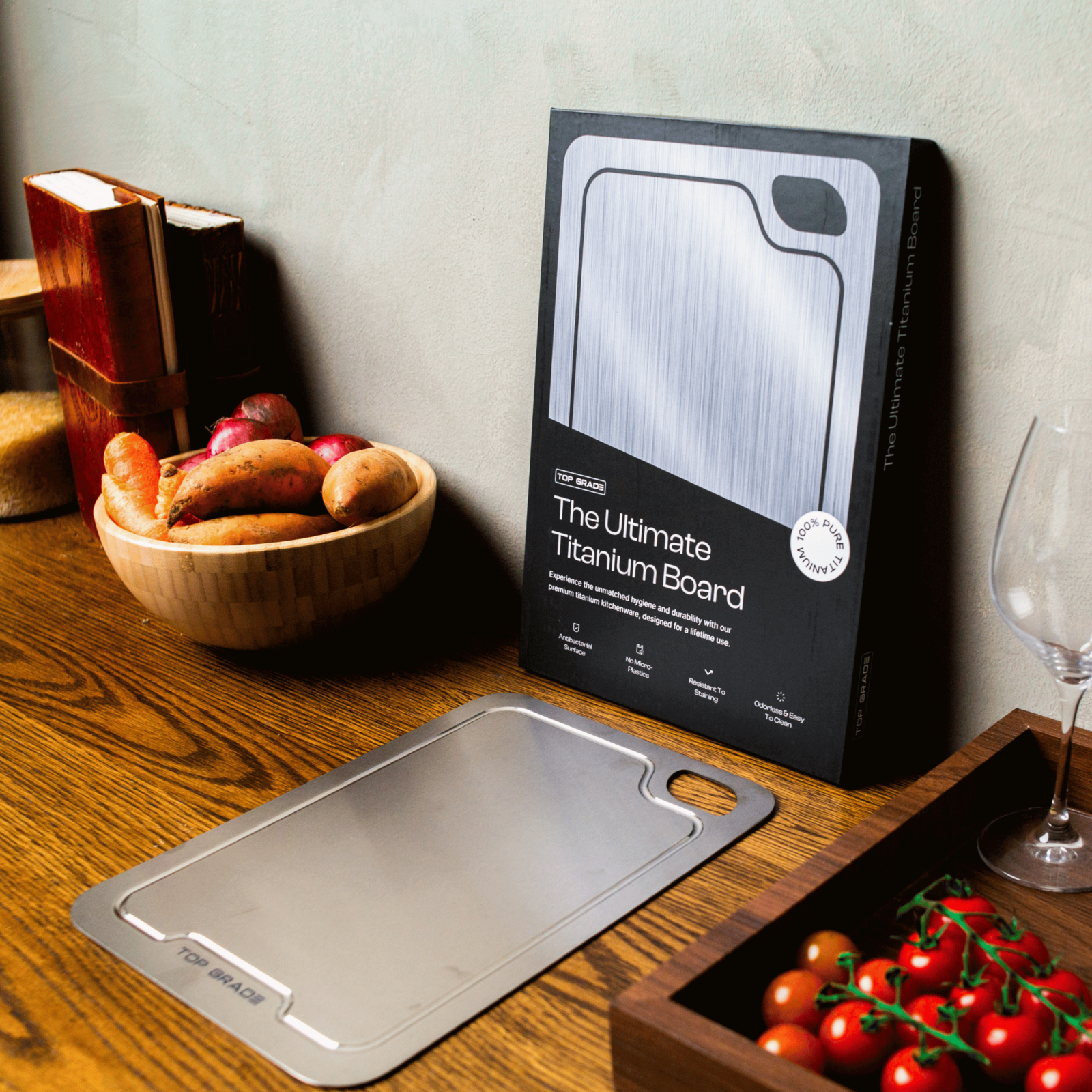 100% Titanium Top Grade Cutting Board